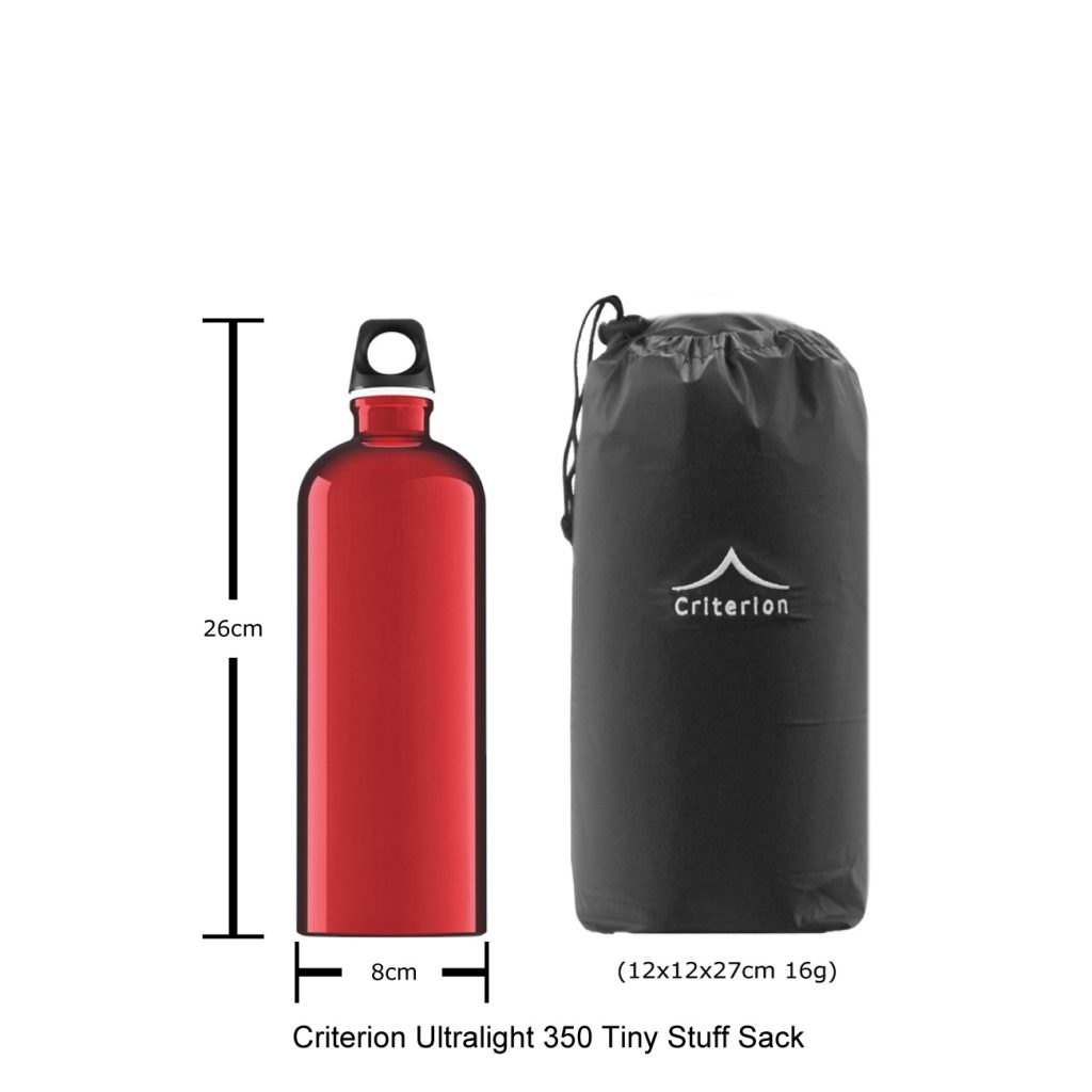 Down Sleeping Bags - Criterion Ultralight 350 Stuff Sack, 12 x 12 x 27 cm; 16 gms