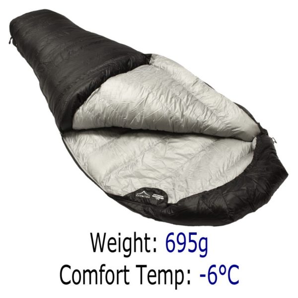 Down Sleeping Bags | Criterion Quantum 350 Lightweight Sleeping Bag - 695g - -6°C