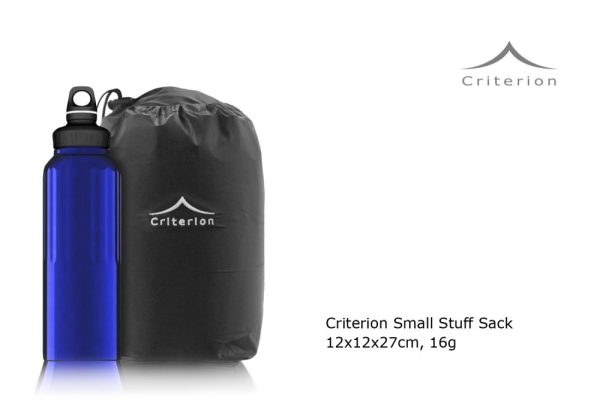 Criterion Small Stuff Sack - comparison with 1L drinks bottle