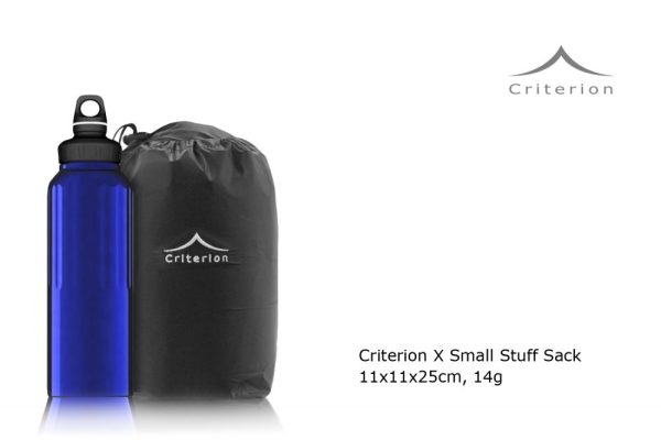 Criterion X Small Stuff Sack - comparison with 1L drinks bottle