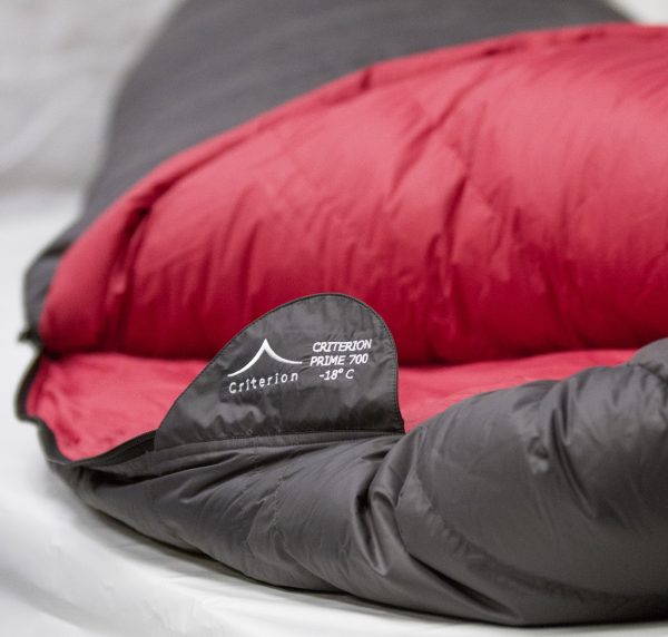 Down Sleeping Bags - Criterion Prime 700 - Total Weight 1210 gms; Temperature -18 °C