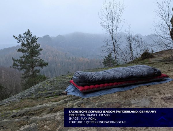 Criterion Traveller 500 Sleeping Bag in use in Saxon Switzerland (Image Credit: Max Pohl)